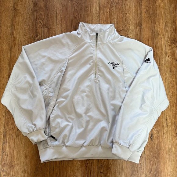 adidas Other - VTG y2k Adidas Golf Michelob Ultra 1/4 Zip Windbreaker Jacket Mens M PGA Tour